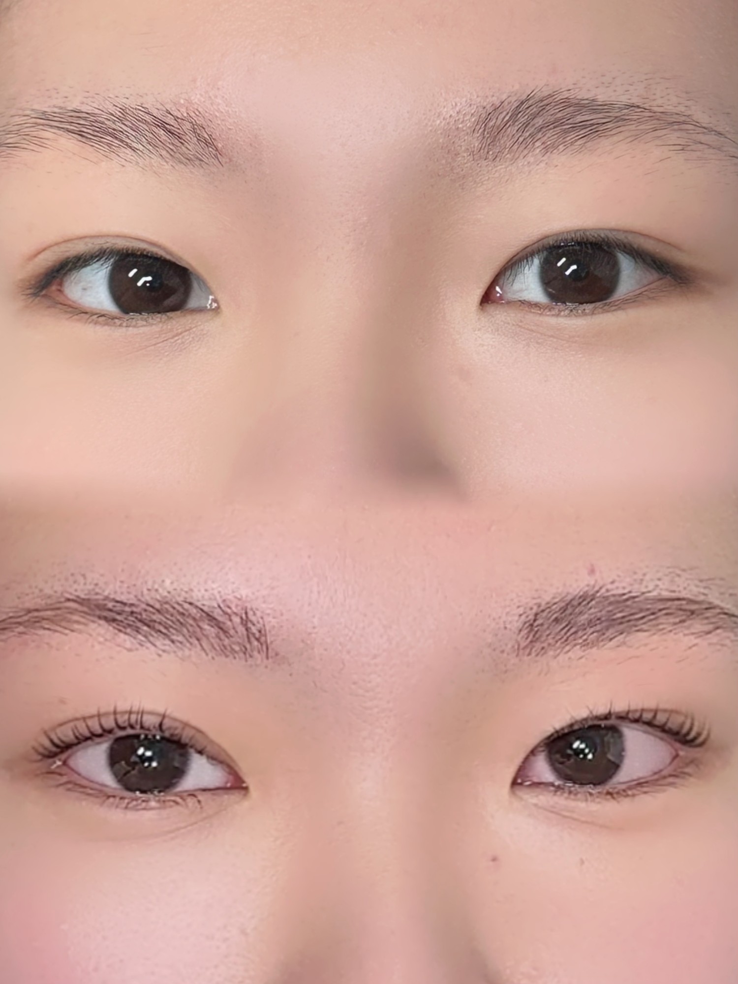 속눈썹펌 전후 비교 01