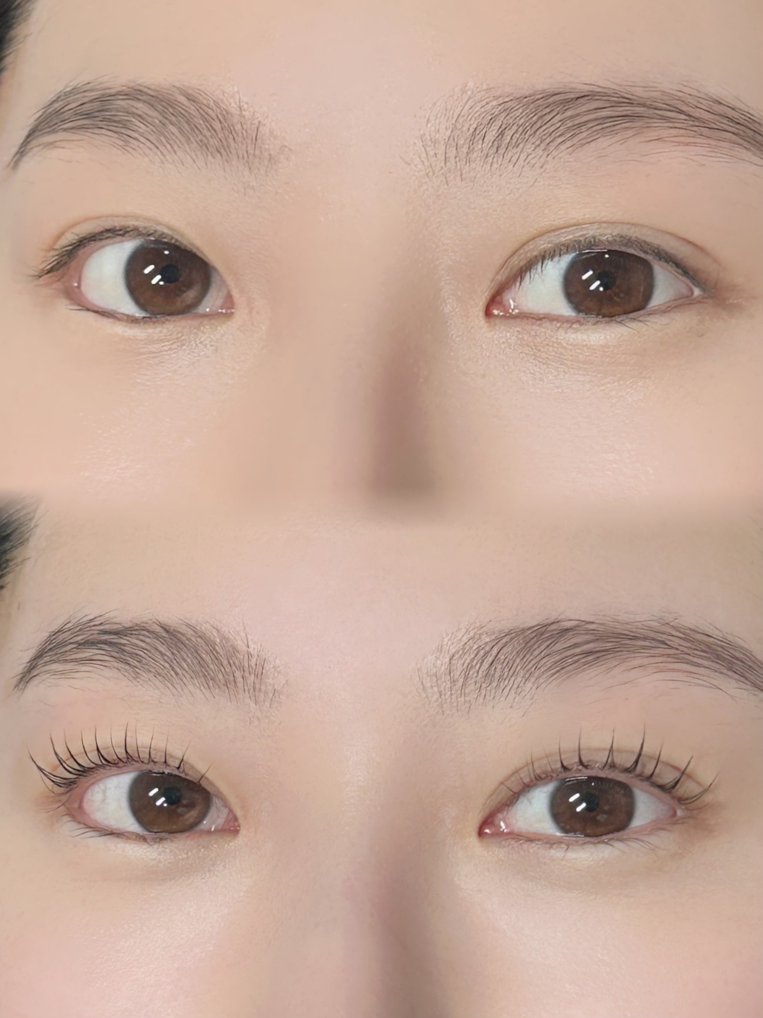 속눈썹펌 전후 비교 02