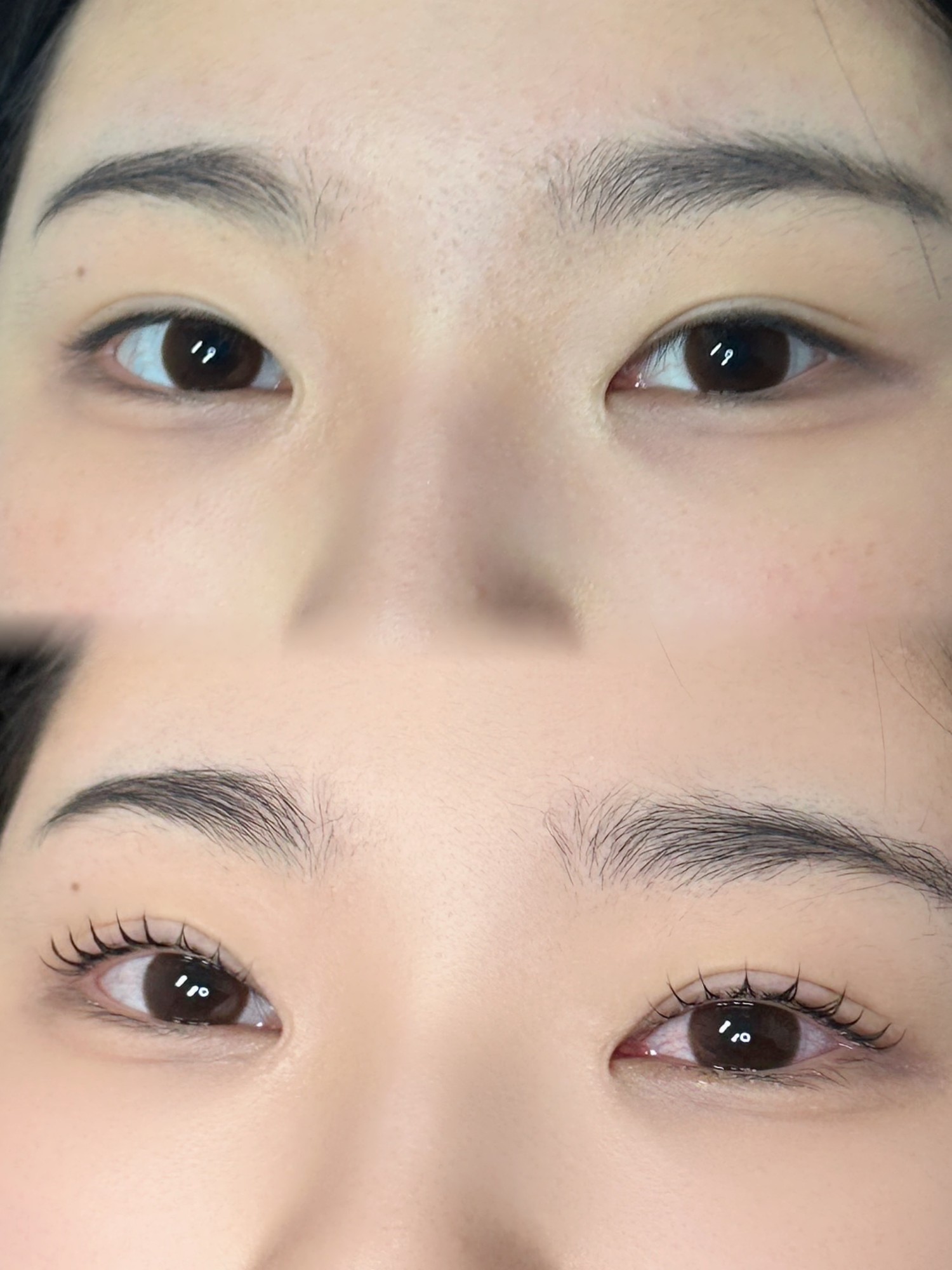 속눈썹펌 전후 비교 04