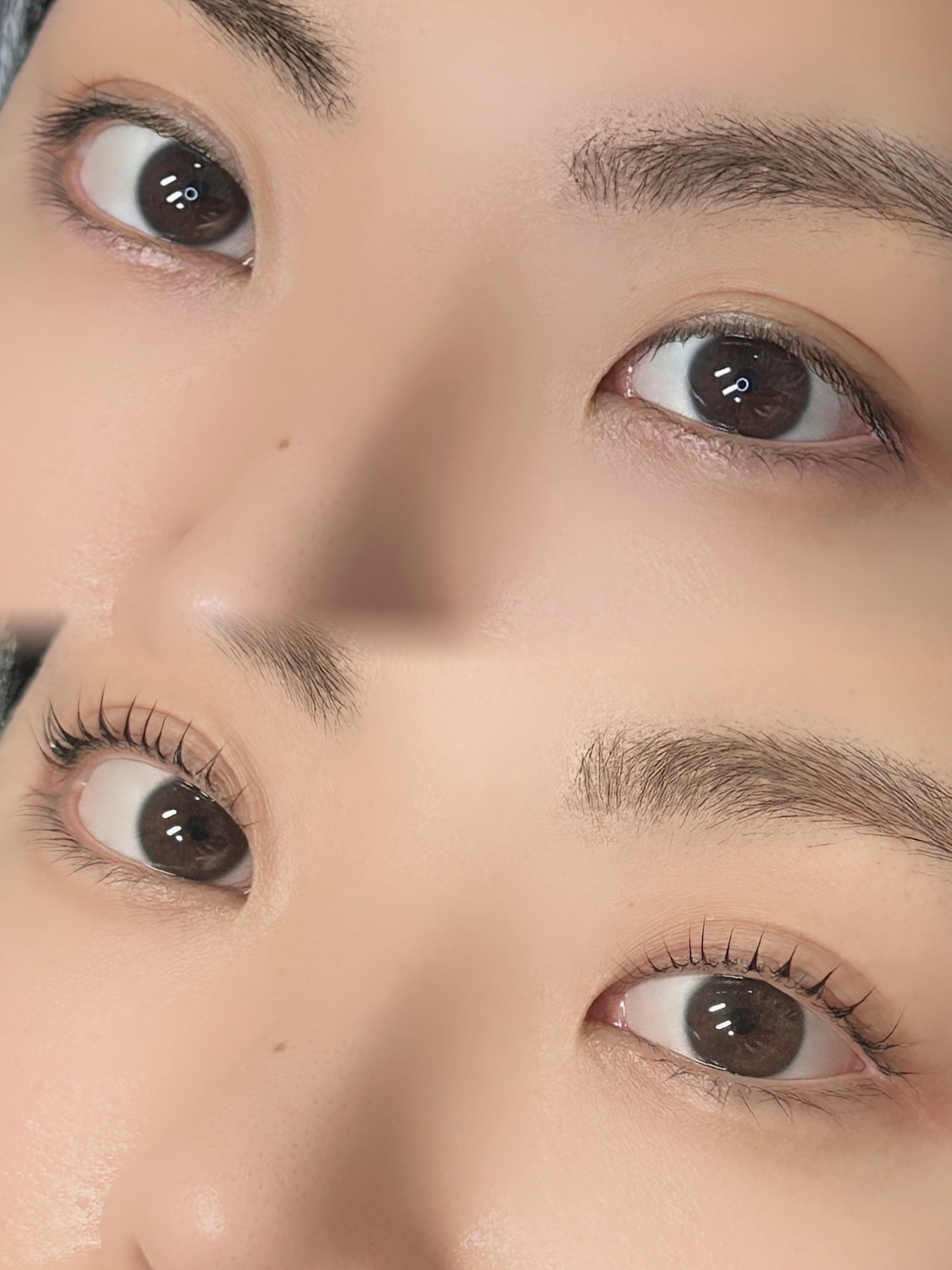 속눈썹펌 전후 비교 06